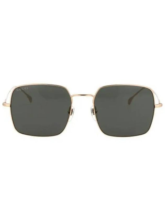 Eyewear Square Frame Sunglasses Gold Black - GUCCI - BALAAN 2