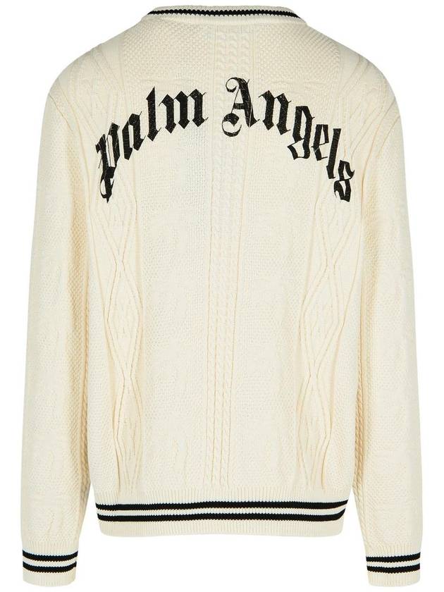 Palm Angels Cotton Blend Sweater - PALM ANGELS - BALAAN 3