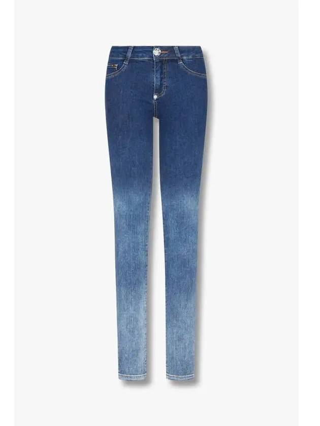 Women s Gradient Denim Jegging Pants Blue - PHILIPP PLEIN - BALAAN 1