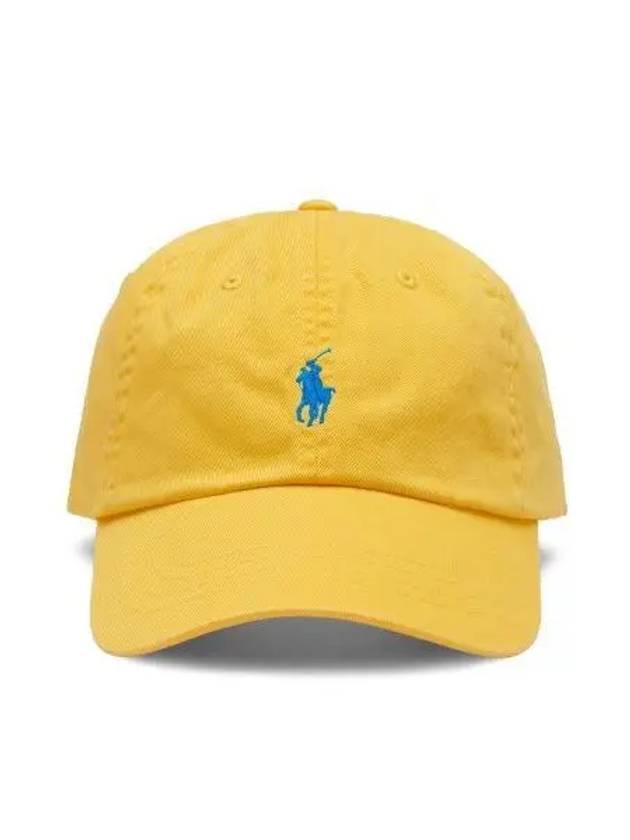 Cotton Chino Baseball Cap Yellow - POLO RALPH LAUREN - BALAAN 1