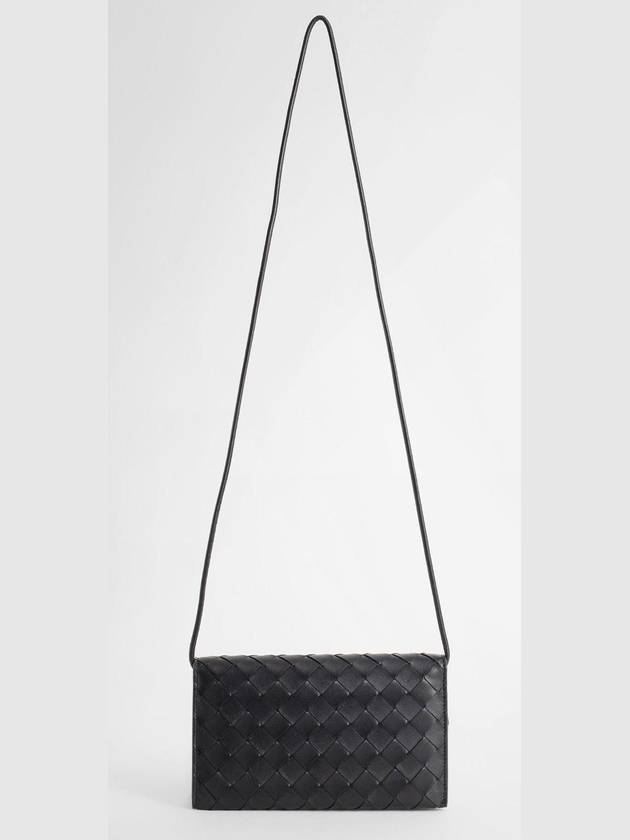 Intrecciato Strap Long Wallet Black - BOTTEGA VENETA - BALAAN 3