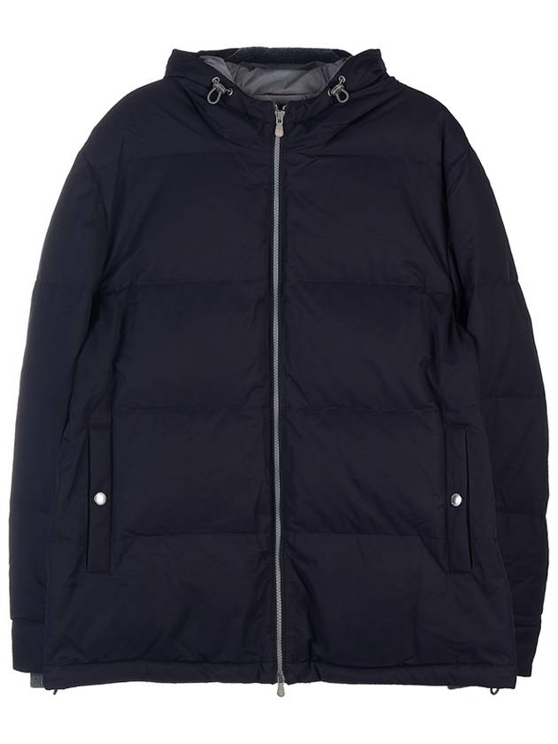 Men's Down Padded Jacket Navy - BRUNELLO CUCINELLI - BALAAN.