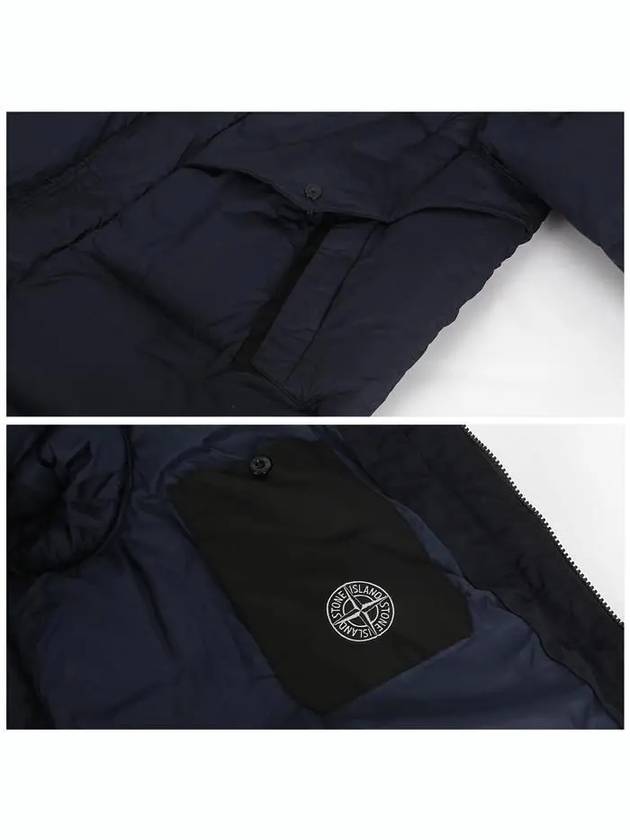 Wappen Patch Crinkle Labs Padding Navy - STONE ISLAND - BALAAN 7