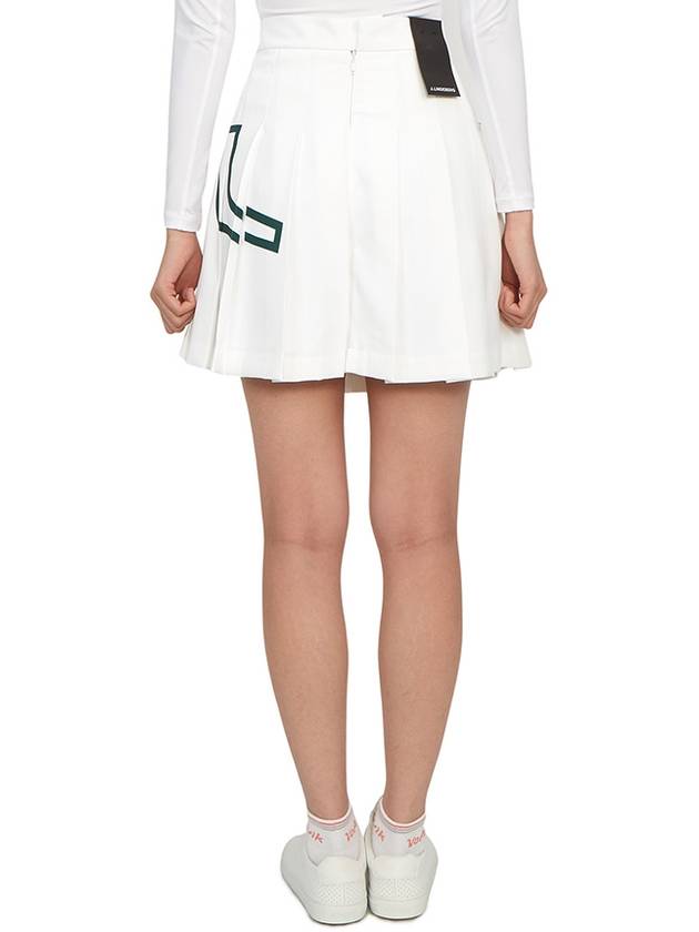 Women's Naomi Pleated Skirt White - J.LINDEBERG - BALAAN 4