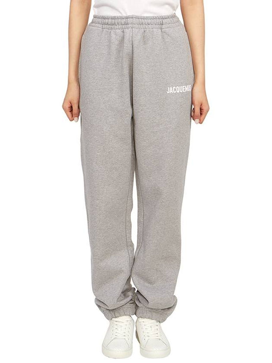 track pants gray - JACQUEMUS - BALAAN.