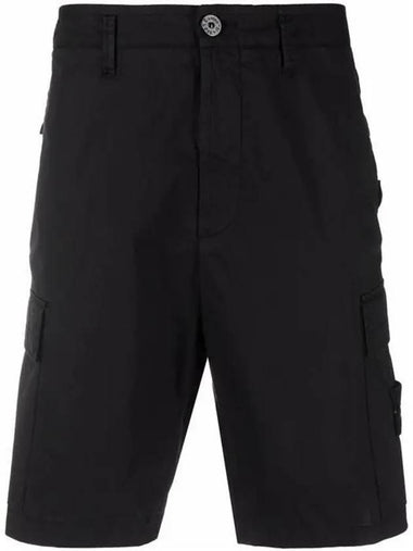 Cargo Bermuda Shorts Black - STONE ISLAND - BALAAN 1