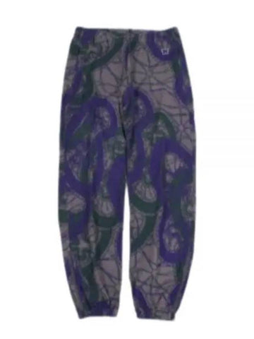 Zipped Sweat Pant Purple LQ242 Pants - NEEDLES - BALAAN 1