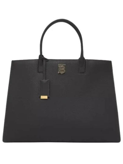 TB Logo Frances Medium Tote Bag Black - BURBERRY - BALAAN 2