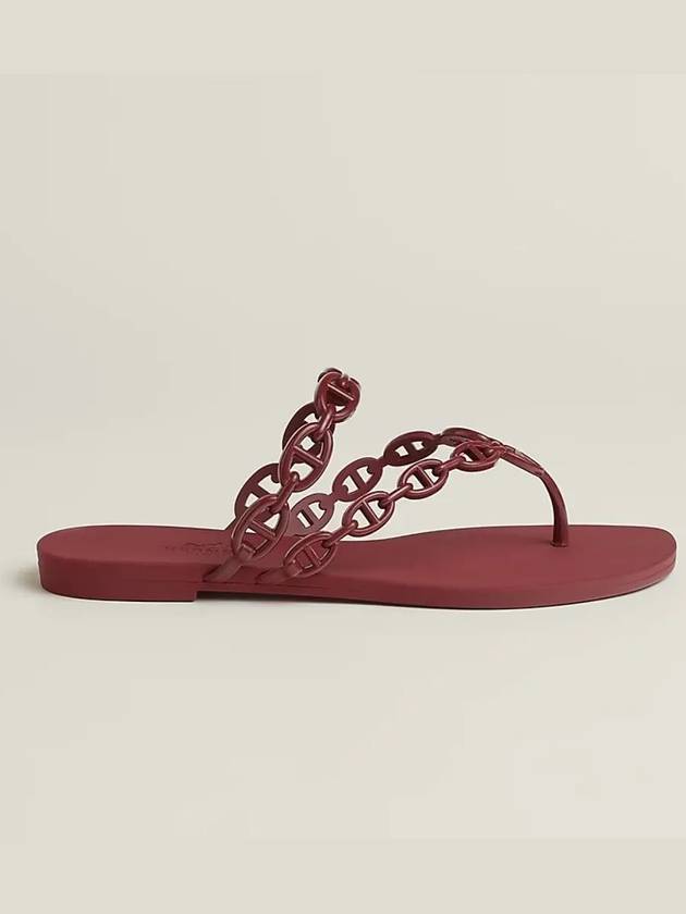 Island Sandals Rouge H - HERMES - BALAAN 4