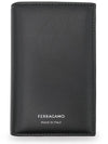 Branded Bi-Fold Card Wallet Black - SALVATORE FERRAGAMO - BALAAN 2