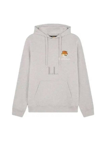 Fox Head Logo Hoodie Grey - BARBOUR - BALAAN 2