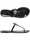 Miller Mini Flat Thong Flip Flop Black - TORY BURCH - BALAAN 2