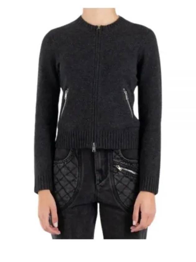 Lynda Zip Up Knit Cardigan Anthracite - ISABEL MARANT - BALAAN 2