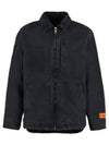 Zip-Up Denim Jacket Black - HERON PRESTON - BALAAN 2