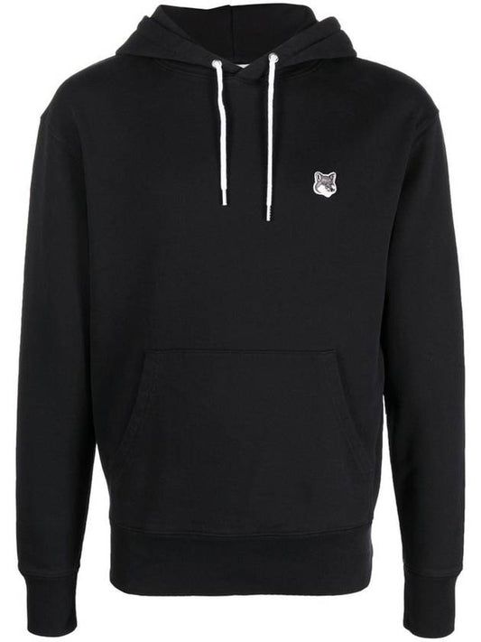 Grey Fox Head Patch Classic Hoodie Black - MAISON KITSUNE - BALAAN 2