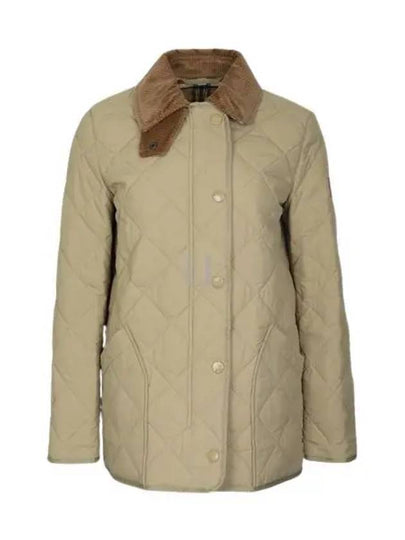 Diamond Quilted Thermoregulated Barn Jacket Honey - BURBERRY - BALAAN 2