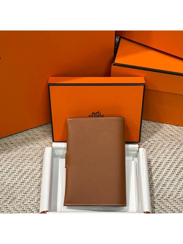 R.M.S Passport Holder Evercolor & Palladium Gold - HERMES - BALAAN 3