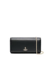 Gold Logo Chain Long Wallet Black - VIVIENNE WESTWOOD - BALAAN 1