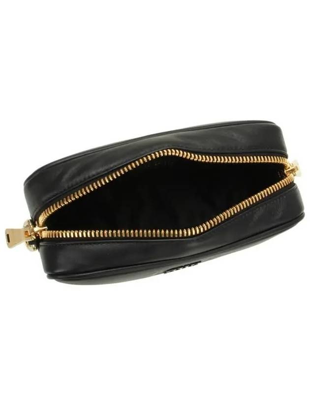 Embossed Logo Cross Bag Black - MIU MIU - BALAAN 5