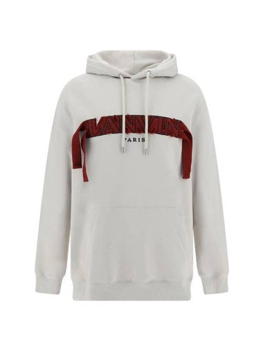 Hooded Sweatshirt RMHO0009J199A23 04 GRAY - LANVIN - BALAAN 1