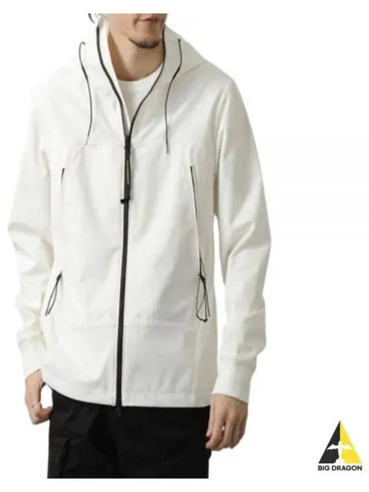 Shell R Goggle Hooded Jacket White - CP COMPANY - BALAAN 2