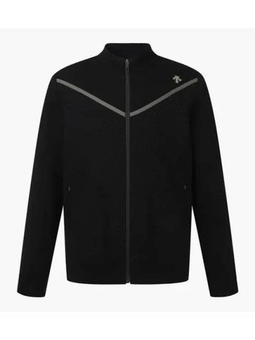 GOLF Men s Textured Knit Cardigan - DESCENTE - BALAAN 1