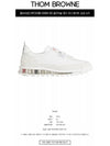 Vitello Calf Leather Clear Sole Tech Runner Sneakers White - THOM BROWNE - BALAAN 3