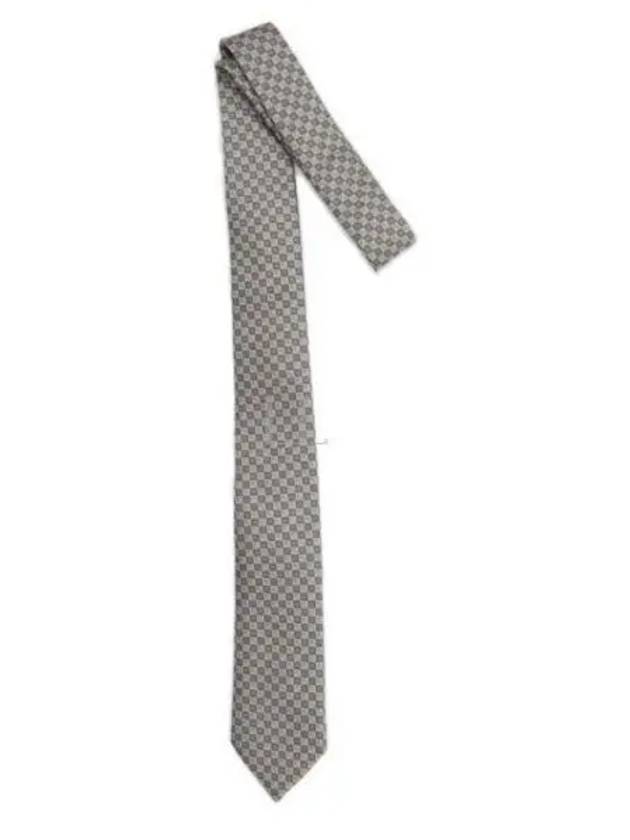 Micro CD Diamond Silk Tie Grey - DIOR - BALAAN 2