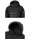 1A00071 596VN 999 GLOAS Logo Patch Down Hooded Jacket Black Men's Jacket TLS - MONCLER - BALAAN 5