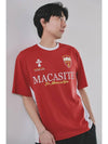 Football Cotton Short Sleeve T-Shirt Red - MACASITE - BALAAN 6