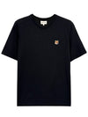 Fox Head Patch Classic Short Sleeve T-Shirt Black - MAISON KITSUNE - BALAAN 2