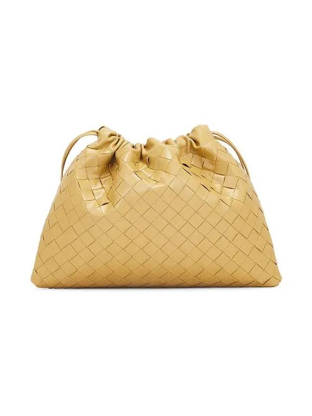 Interciato Medium Calfskin Bucket Bag Beige - BOTTEGA VENETA - BALAAN 3