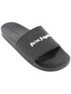 Logo Slippers Black - PALM ANGELS - BALAAN 5