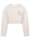 Caria Crop Cable Knit Top White - HELMUT LANG - BALAAN 2