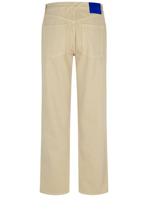 Burberry Cream Cotton Jeans - BURBERRY - BALAAN 3