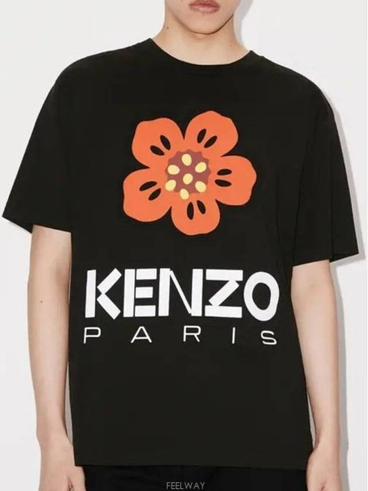Boke Flower Short Sleeve T-Shirt Black - KENZO - BALAAN 2