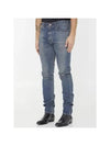 Trail Wash Denim Skinny Jeans Blue - CELINE - BALAAN 4