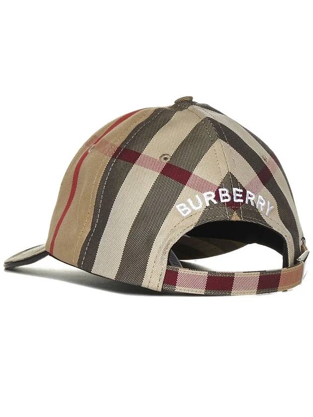 Detail Check Cotton Logo Ball Cap Beige - BURBERRY - BALAAN 4