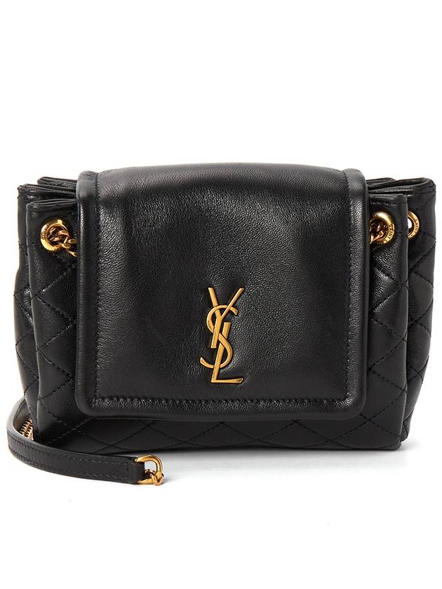 Nolita Lambskin Mini Bag Black - SAINT LAURENT - BALAAN 2