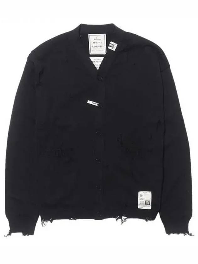 Destroyed Cardigan Black - MAISON MIHARA YASUHIRO - BALAAN 1