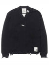 Destroyed Cardigan Black - MAISON MIHARA YASUHIRO - BALAAN 1