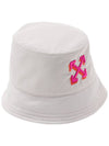 Arrow embroidery bucket hat OWLB021S23FAB0010132 - OFF WHITE - BALAAN 5