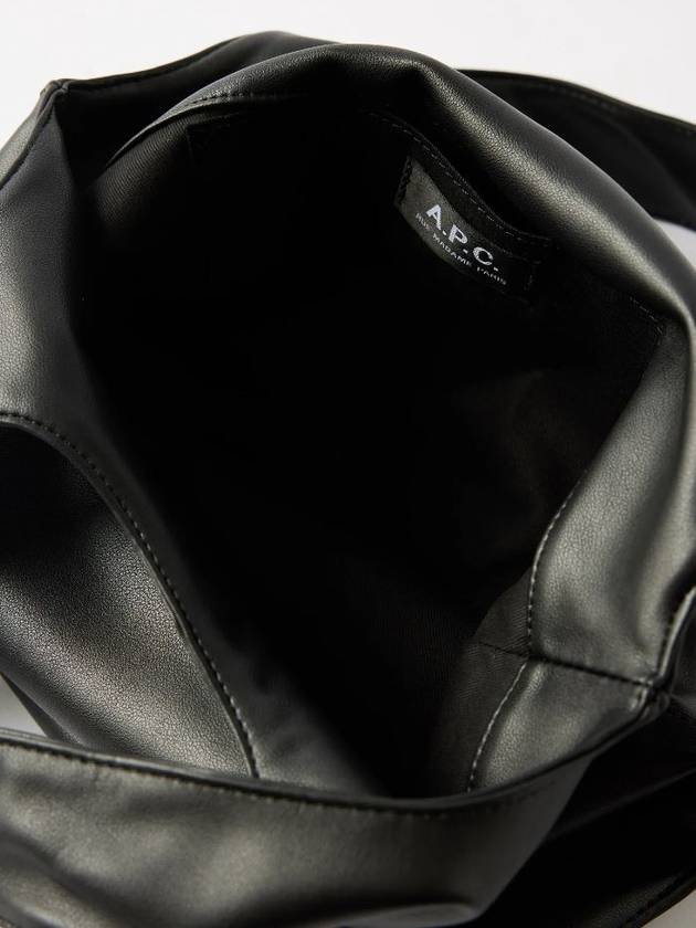 Ninon Small Recycled Leather Tote Bag Black - A.P.C. - BALAAN 6