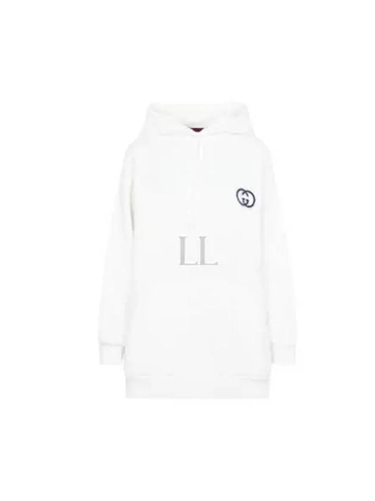 Cotton Jersey Hoodie White - GUCCI - BALAAN 2