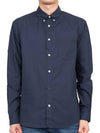 Edouard Long Sleeve Shirt Navy - A.P.C. - BALAAN 4