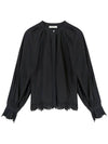 Isabel Marant CILADWEL Blouse HT2347 040E 01BK BLACK IMA233bk - ISABEL MARANT - BALAAN 1