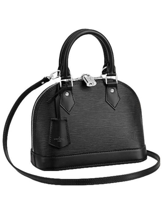 Alma BB Epi Shoulder Bag Black - LOUIS VUITTON - BALAAN 1