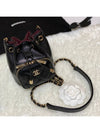 CC Logo Mini Chain Bucket Bag Black - CHANEL - BALAAN 4