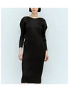 MC February Pleated Midi Dress Black - ISSEY MIYAKE - BALAAN 2