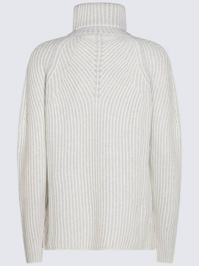 Cruciani White Grey Wool Knitwear - CRUCIANI - BALAAN 2